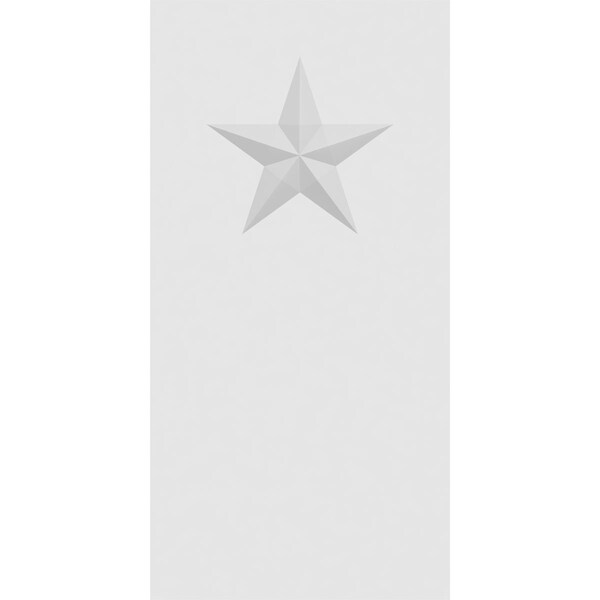 Standard Foster Star Plinth Block With Square Edge, 4 1/2W X 9H X 1P